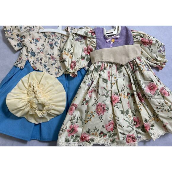Doll Clothes Colonial Dress, Top/Skirt Outfit , Bonnet For 16-18 Inch Doll New - Picture 1 of 6
